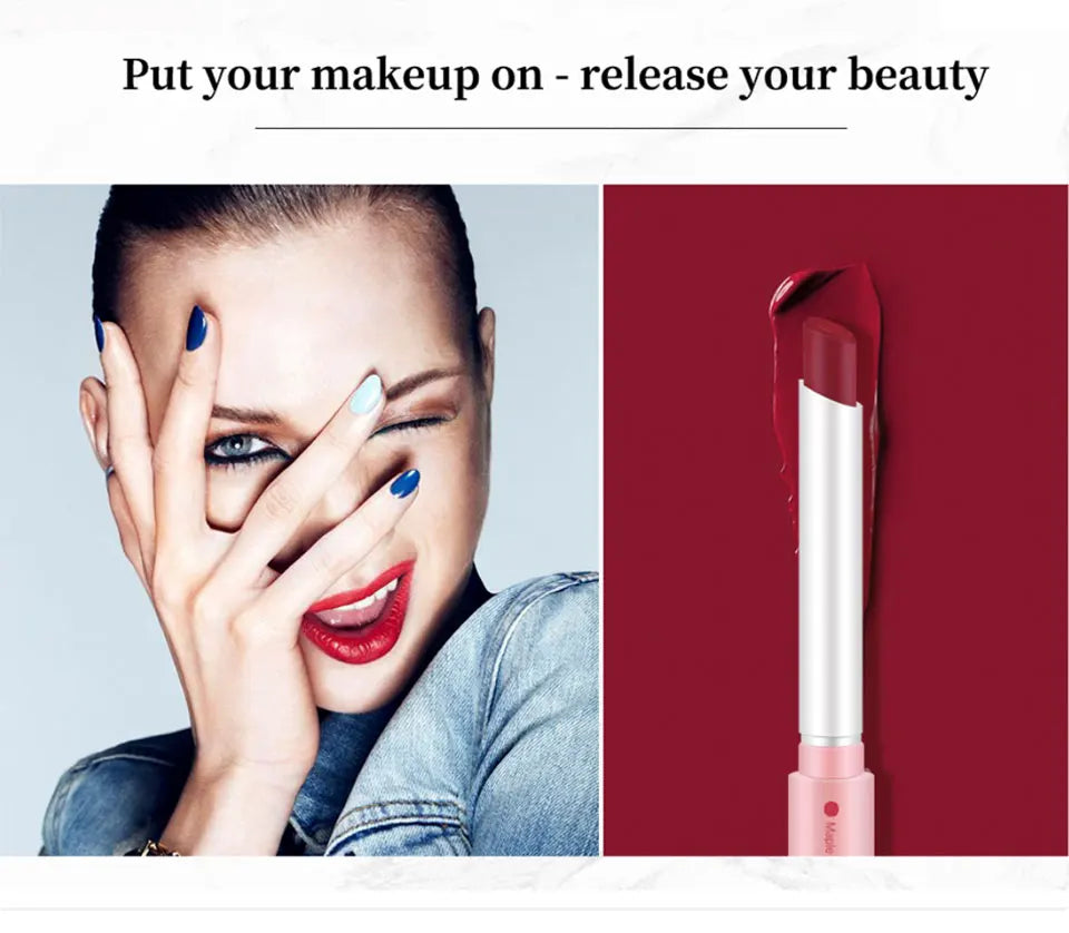 4pcs Cigarette Lipstick Set – Matte Lip Glaze, Waterproof & Long-Lasting Tint