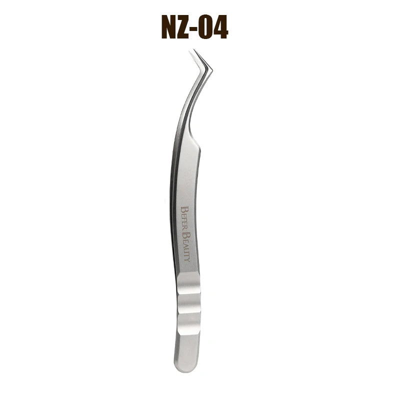 Anti-Static Stainless Steel Eyelash Extension Tweezers
