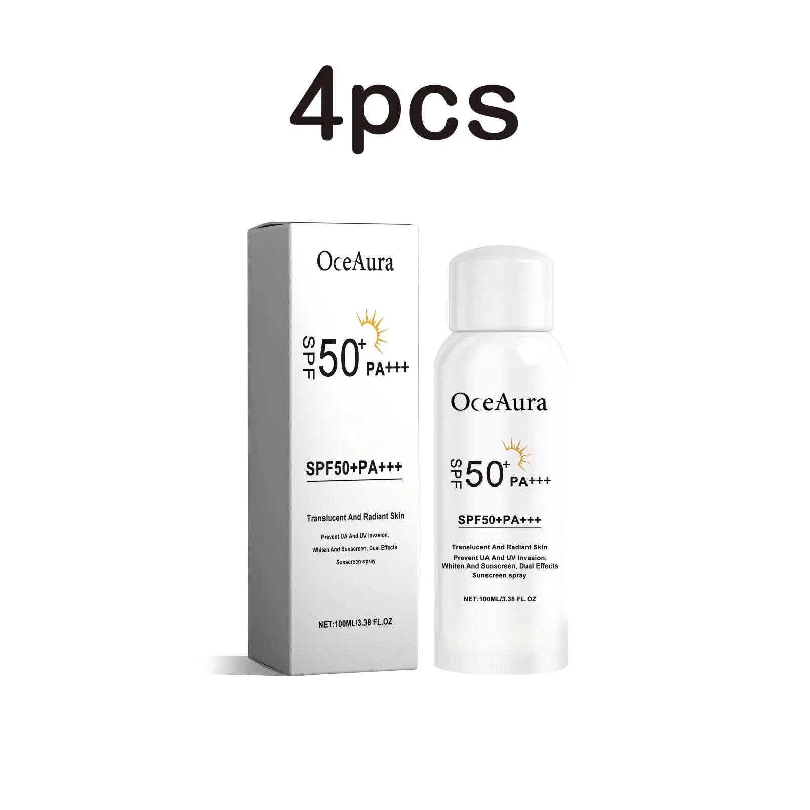 Oceaura SPF Sunscreen Spray – 100ml UV Protection