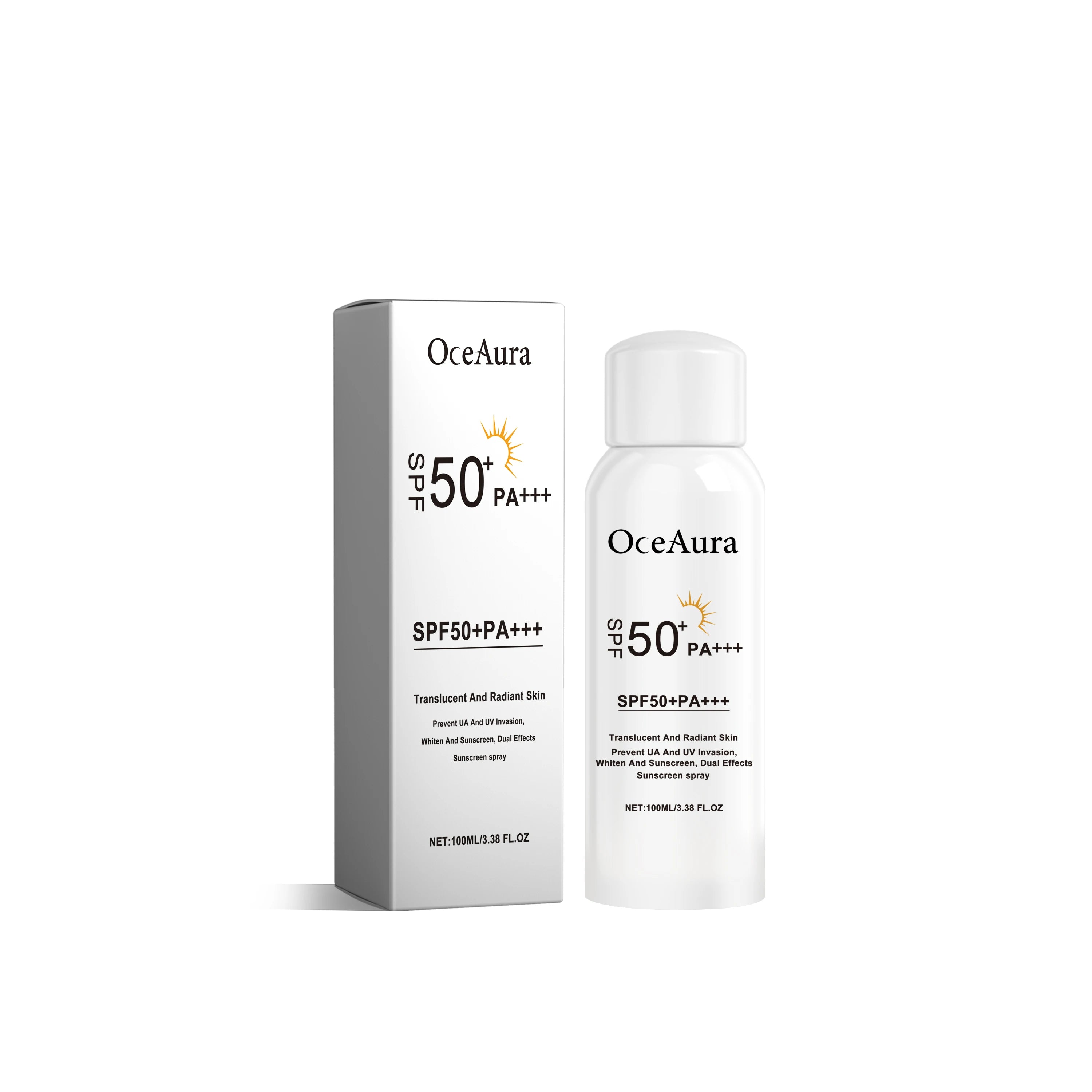 Oceaura SPF Sunscreen Spray – 100ml UV Protection