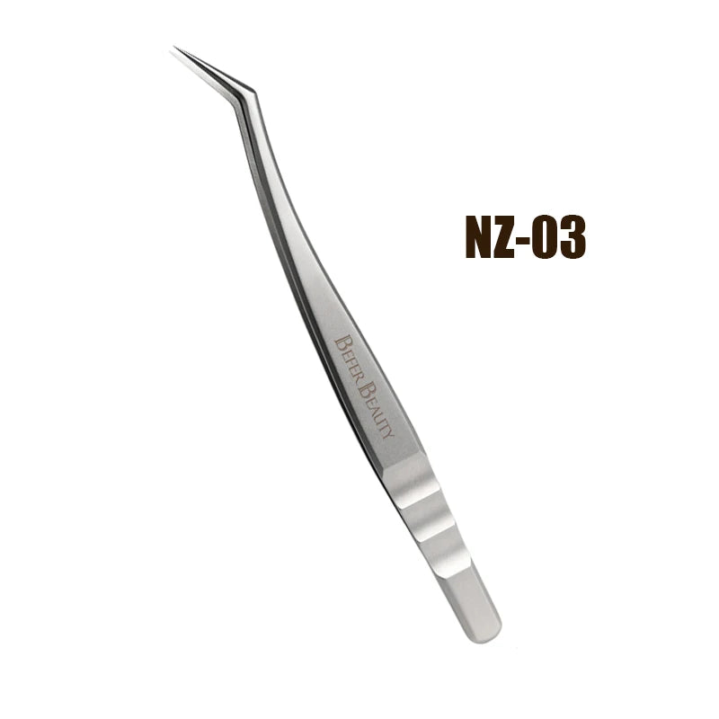 Anti-Static Stainless Steel Eyelash Extension Tweezers