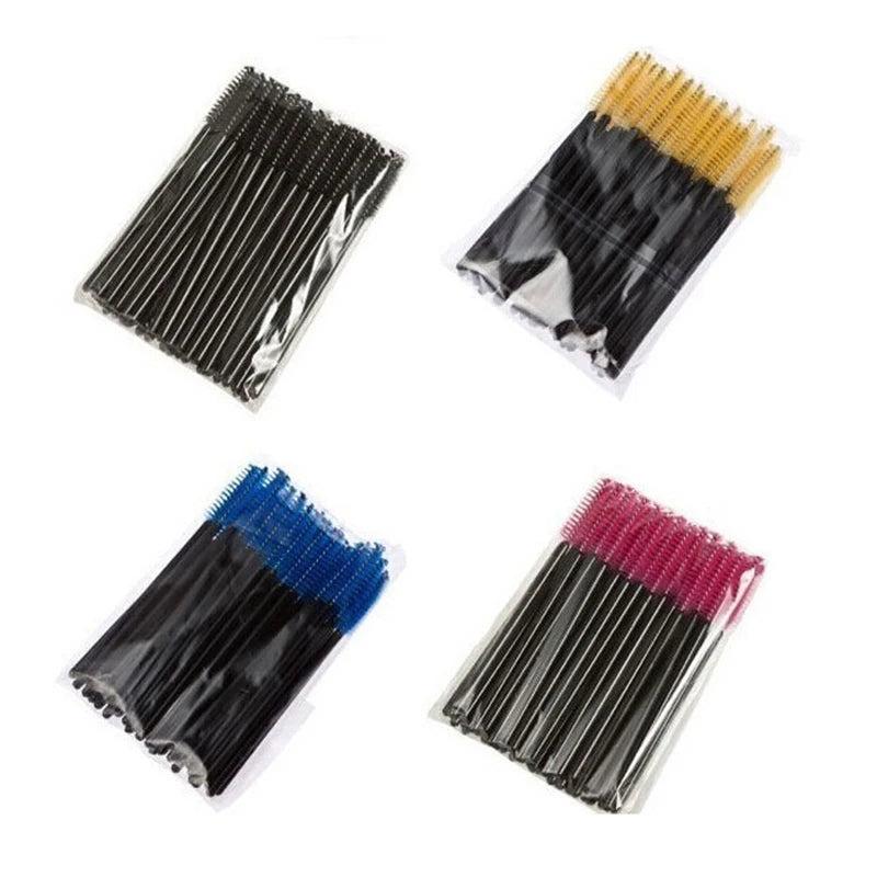 5/25/50pcs Crystal Eyelash Brush Applicators