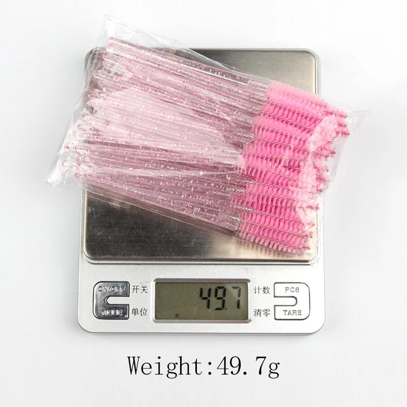 5/25/50pcs Crystal Eyelash Brush Applicators