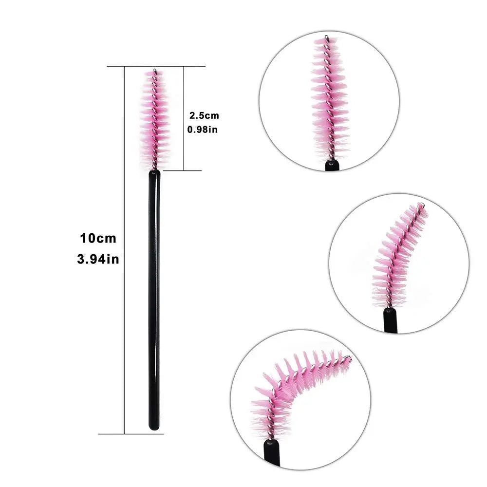 5/25/50pcs Crystal Eyelash Brush Applicators