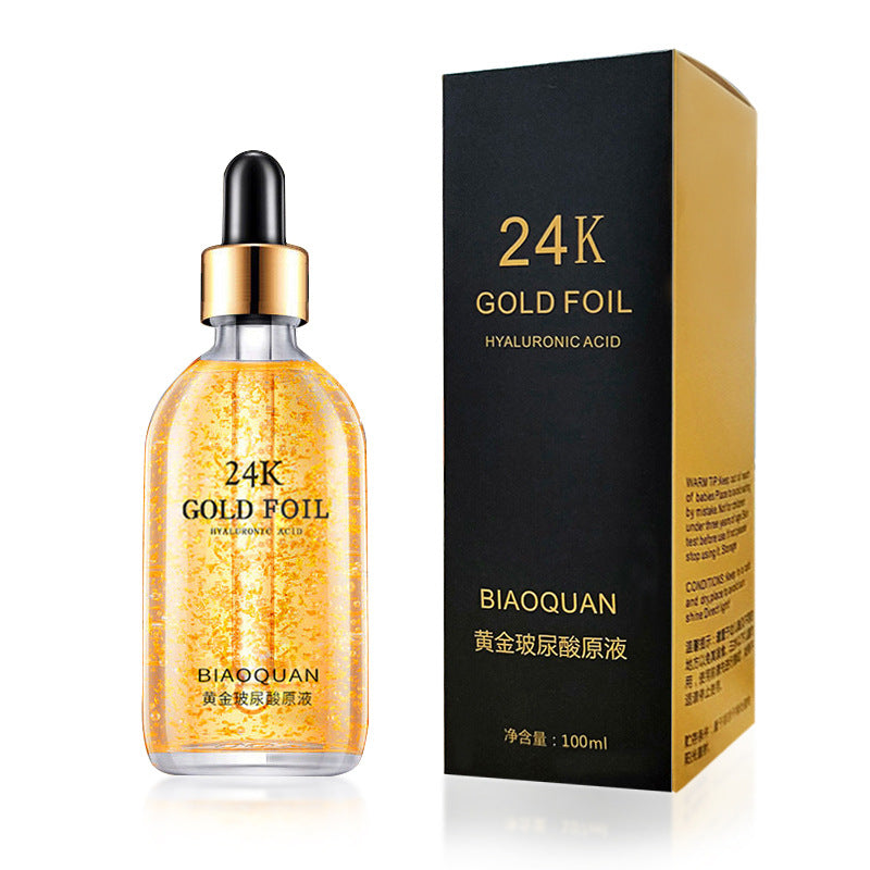 24K Gold Hyaluronic Acid Face Serum – Anti-Aging & Whitening Essence (100ml)