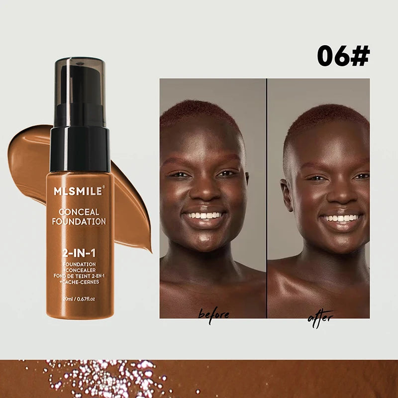 Matte Full Coverage Foundation Cream – Oil-Control, Waterproof & Long-Lasting