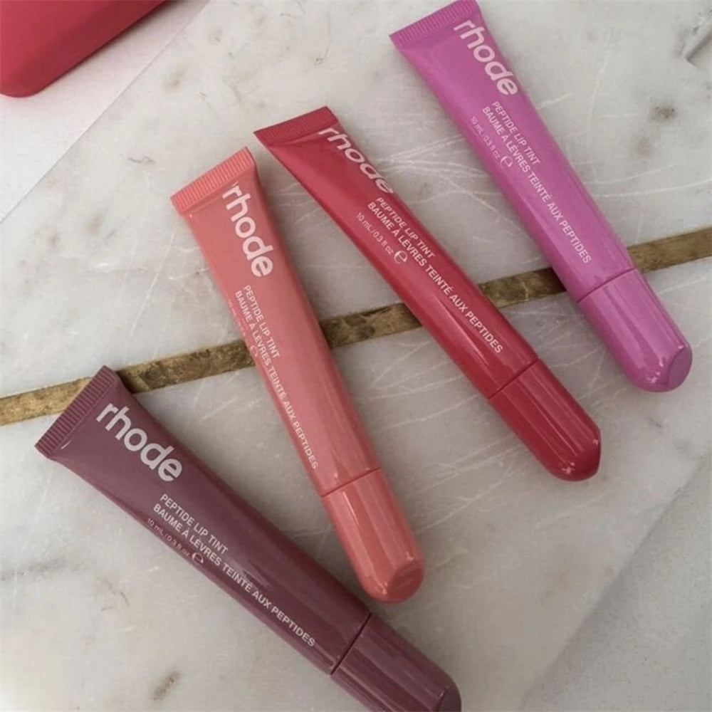 Rhode-Inspired Lipstick Phone Case Set – Moisturizing Lip Gloss in Trendy Shades