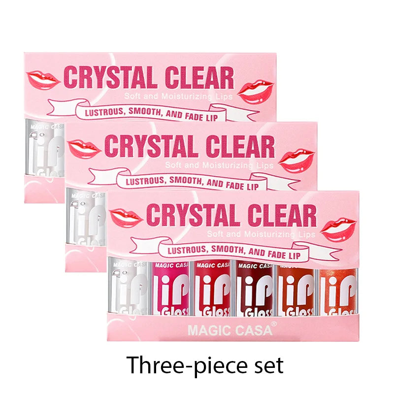 MAGIC CASA 6pcs Jelly Lip Oil – Hydrating, Plumping & Glossy Finish
