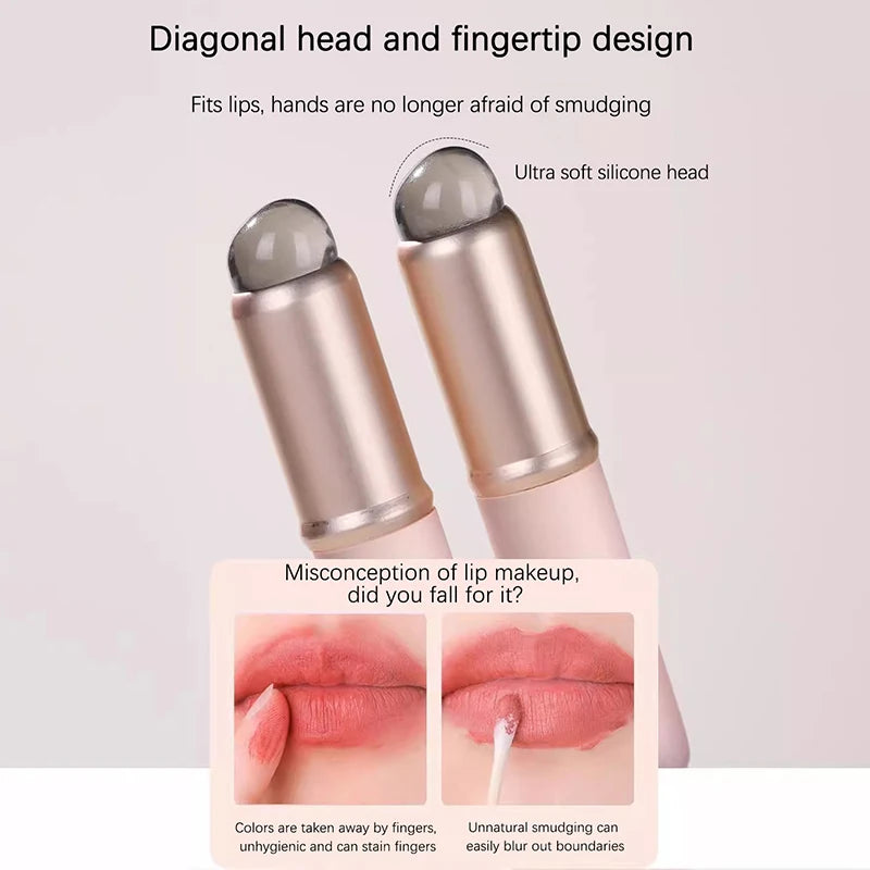 Mini Silicone Lip Brush with Cover