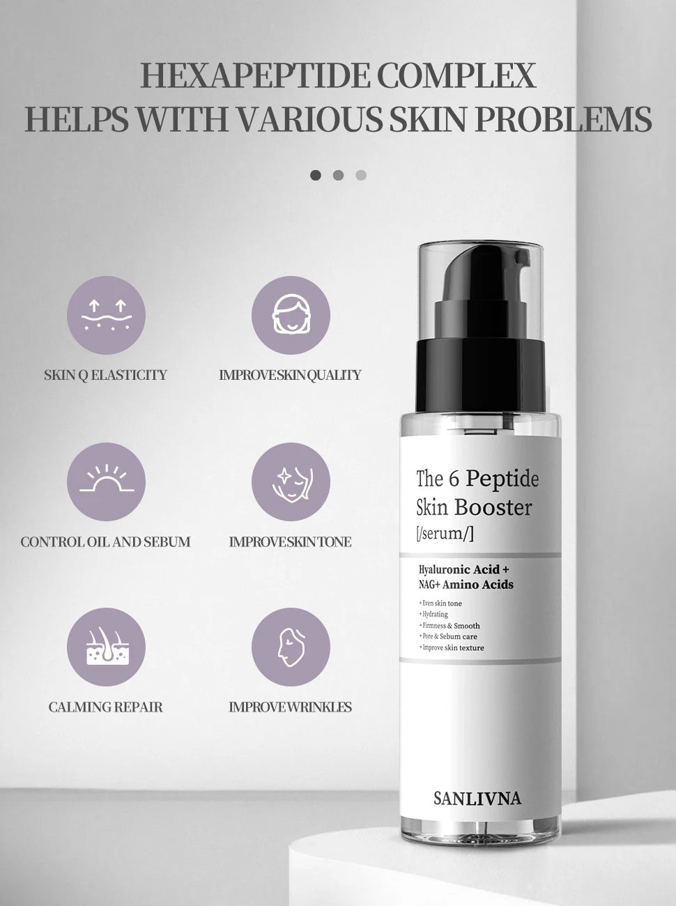 6 Peptide Collagen Essence Skin Care Set