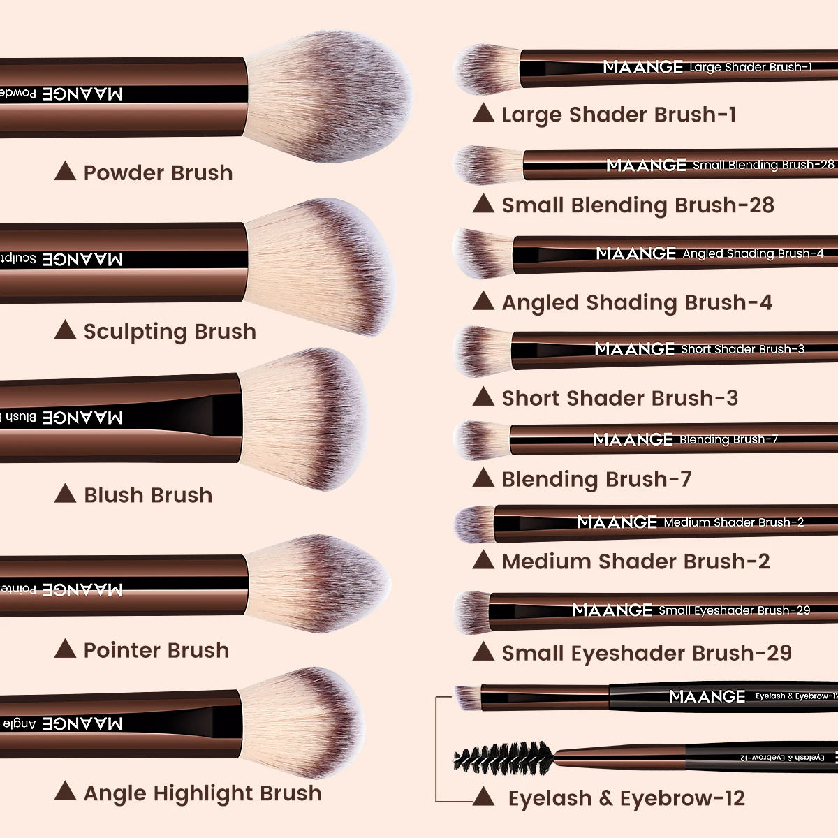 13pcs Makeup Brush Set