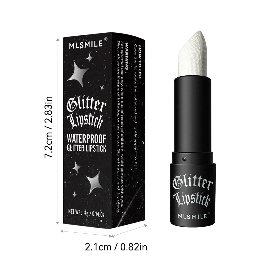 7-Color Glitter Waterproof Metallic Lipstick