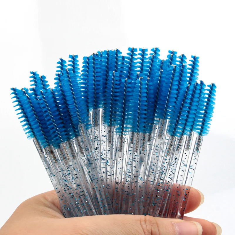 5/25/50pcs Crystal Eyelash Brush Applicators