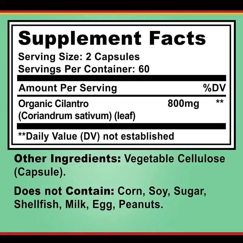 Cilantro Detox Supplement – Antioxidant-Rich Cleanser
