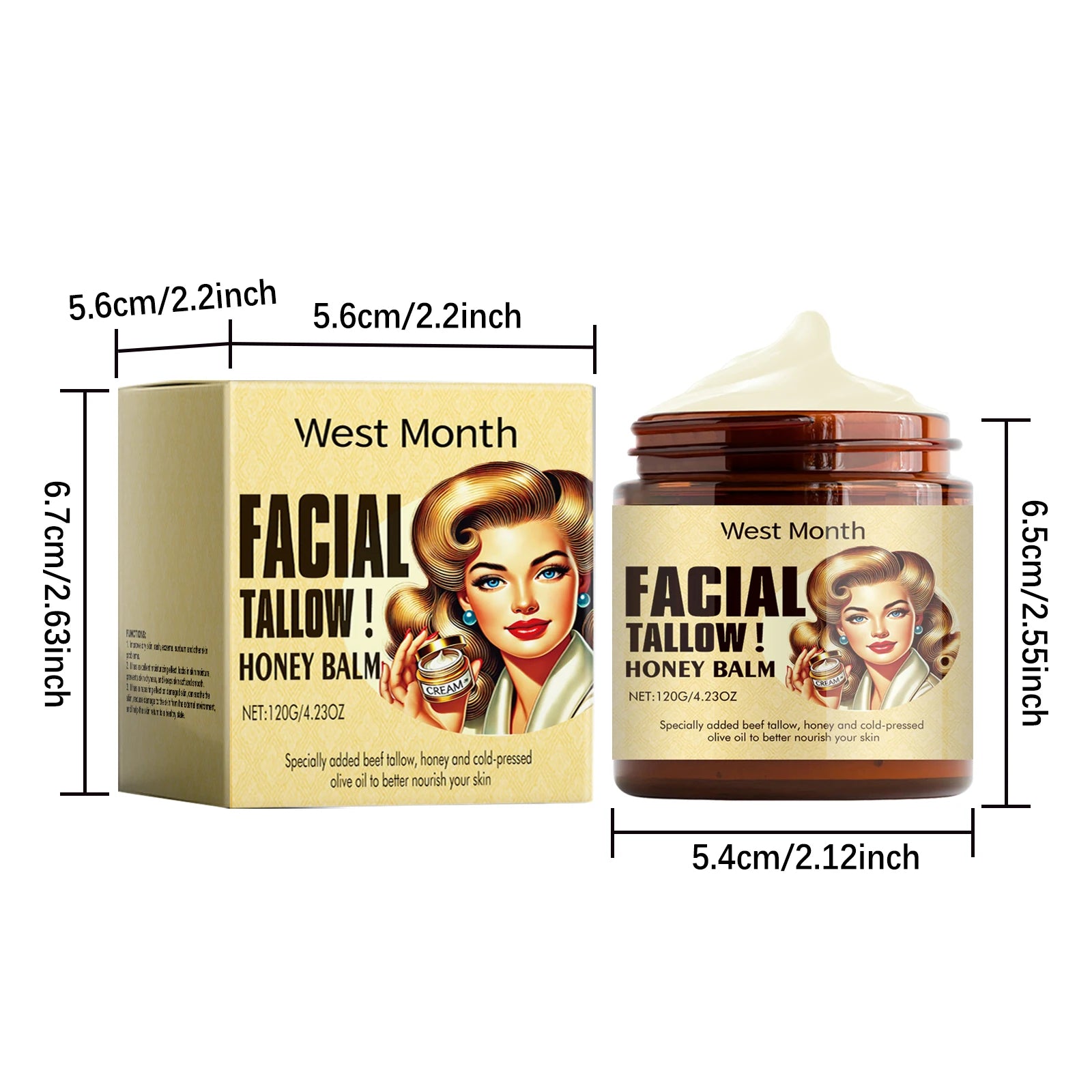 Beef Tallow Face Cream – Moisturizing & Firming