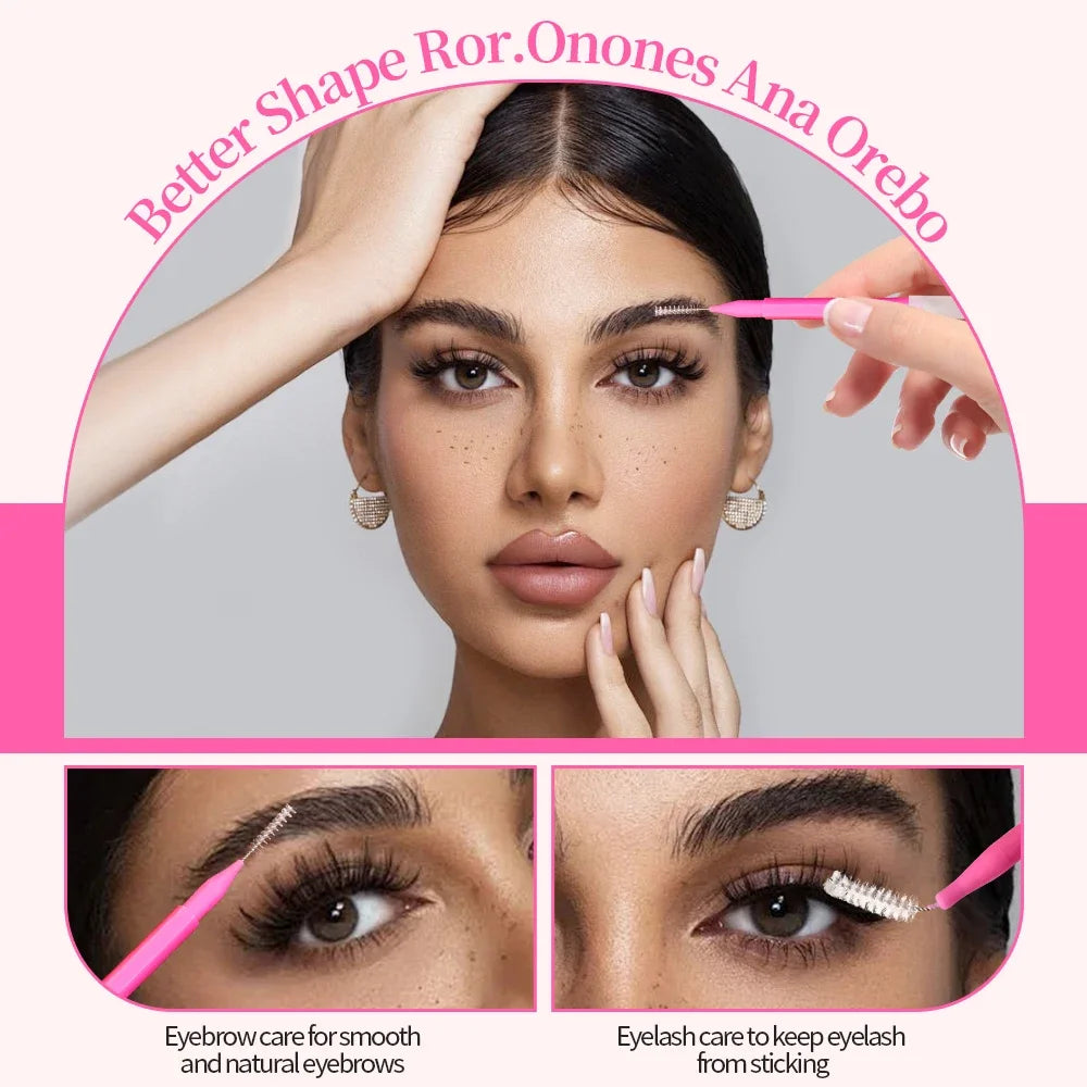 5/10/50pcs Mini Disposable Brow & Lash Brushes