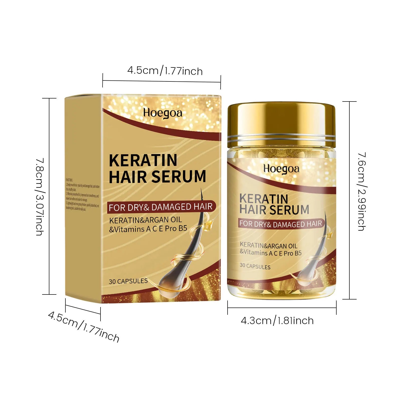 Magic Keratin Hair Vitamin Capsules – Deep Moisture & Repair