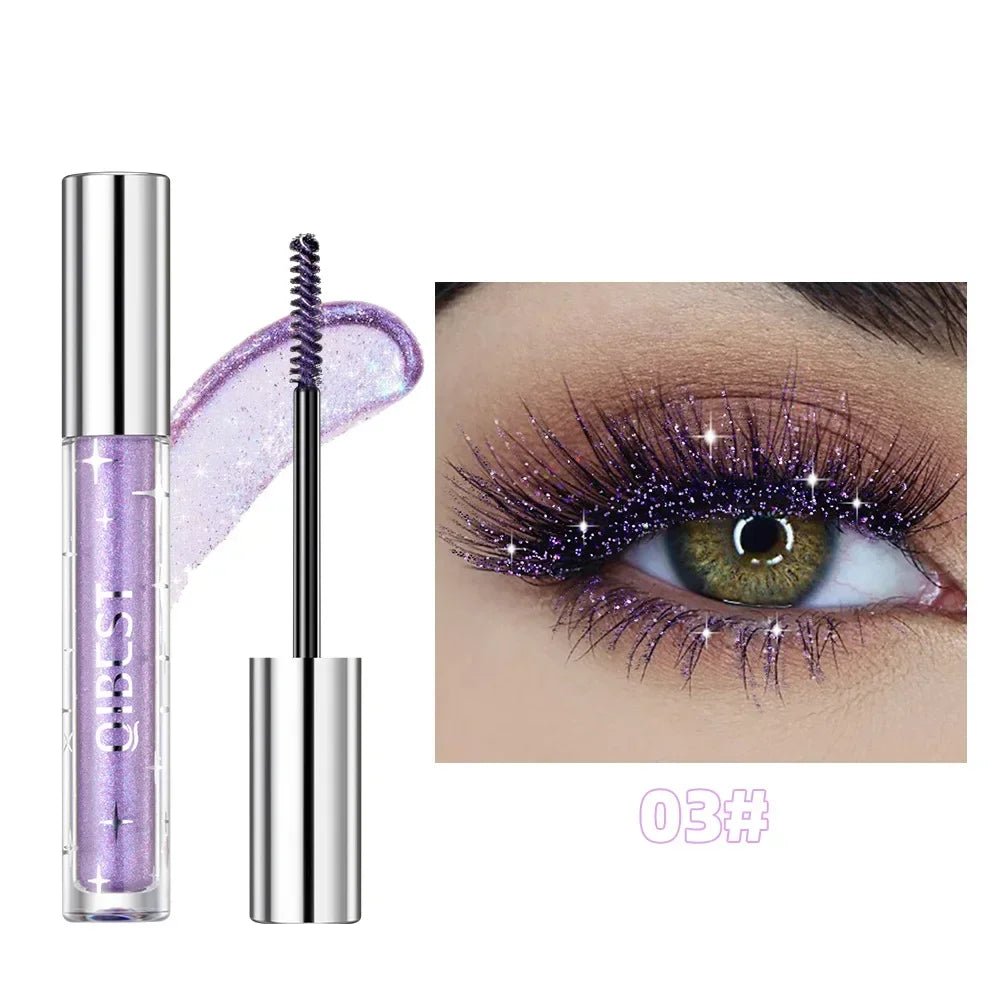 Diamond Purple Glitter Mascara – Shimmer, Curling & Long-Lasting