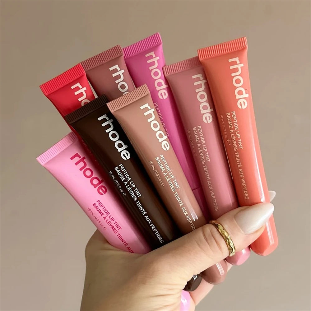 Rhode-Inspired Lipstick Phone Case Set – Moisturizing Lip Gloss in Trendy Shades