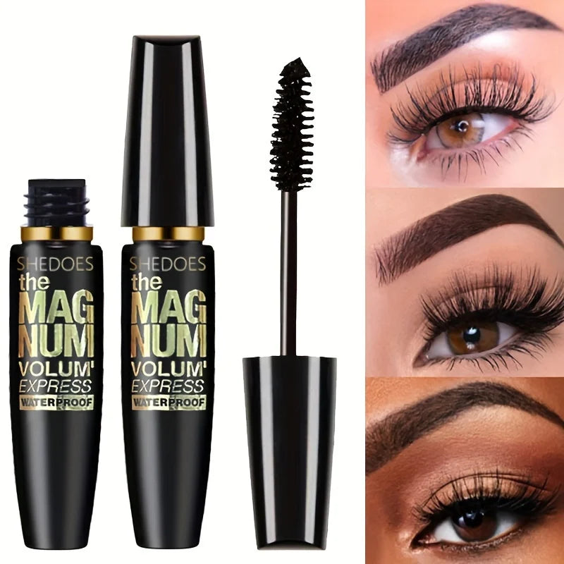 4D Black Mascara – Thickening, Lengthening & Waterproof Fiber Formula
