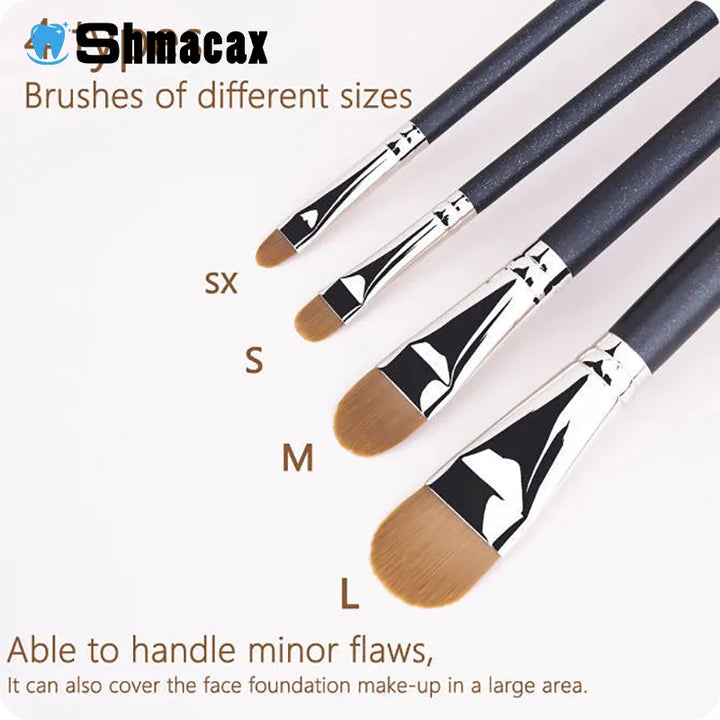 Ultra-Thin Flat Round Foundation & Concealer Brush