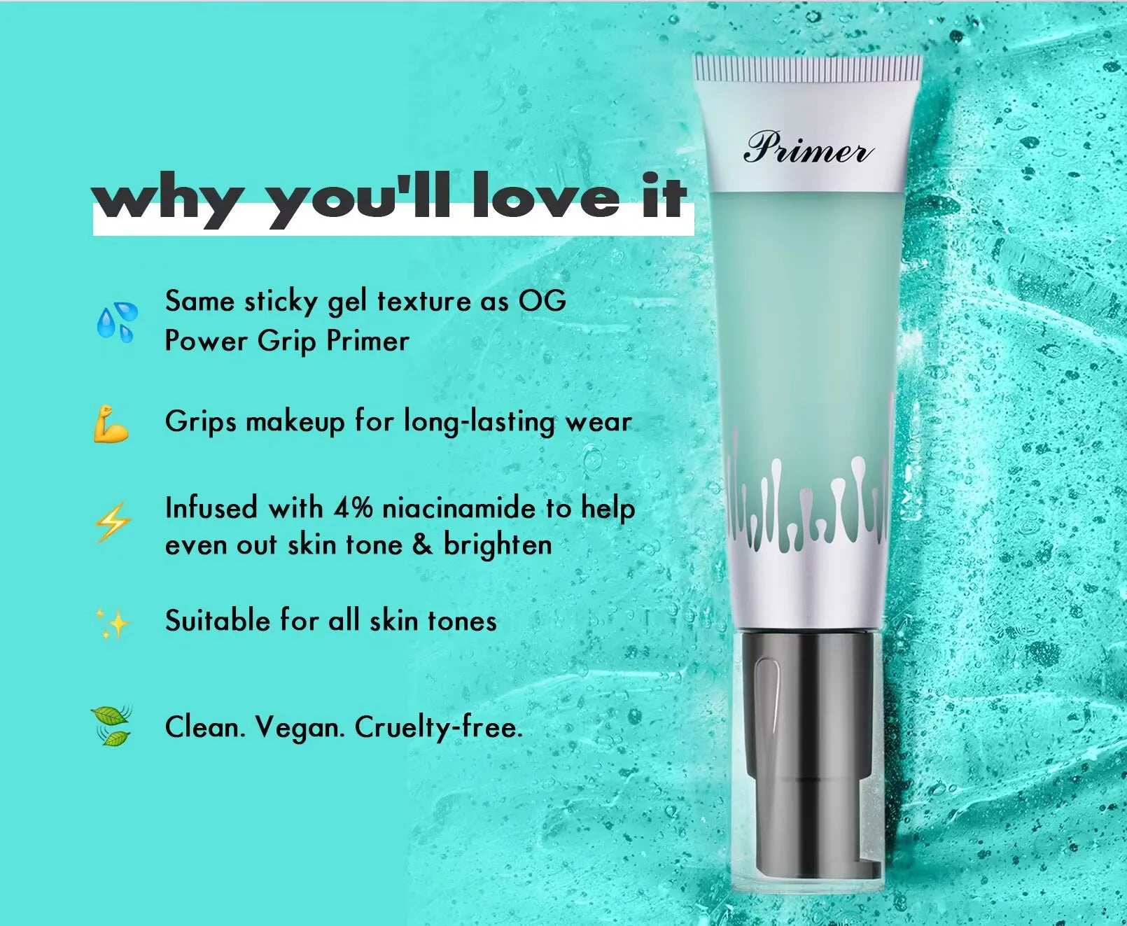 24ml Power Grip Primer – Hydrating Gel-Based Makeup Base