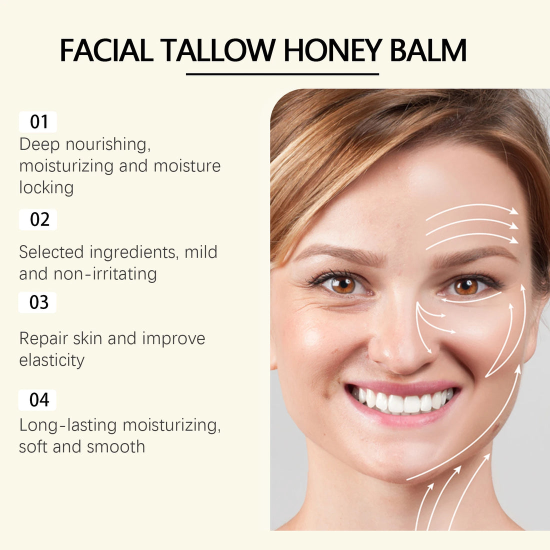 Beef Tallow Face Cream – Moisturizing & Firming