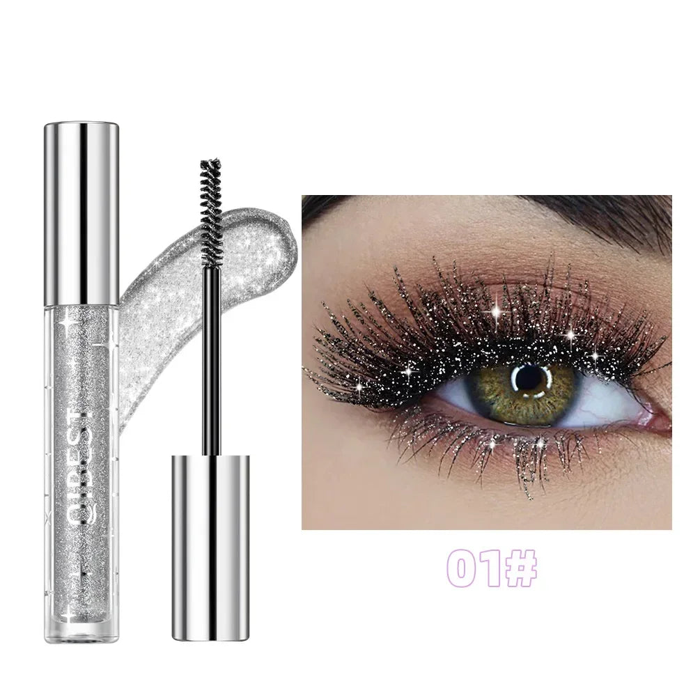 Diamond Purple Glitter Mascara – Shimmer, Curling & Long-Lasting