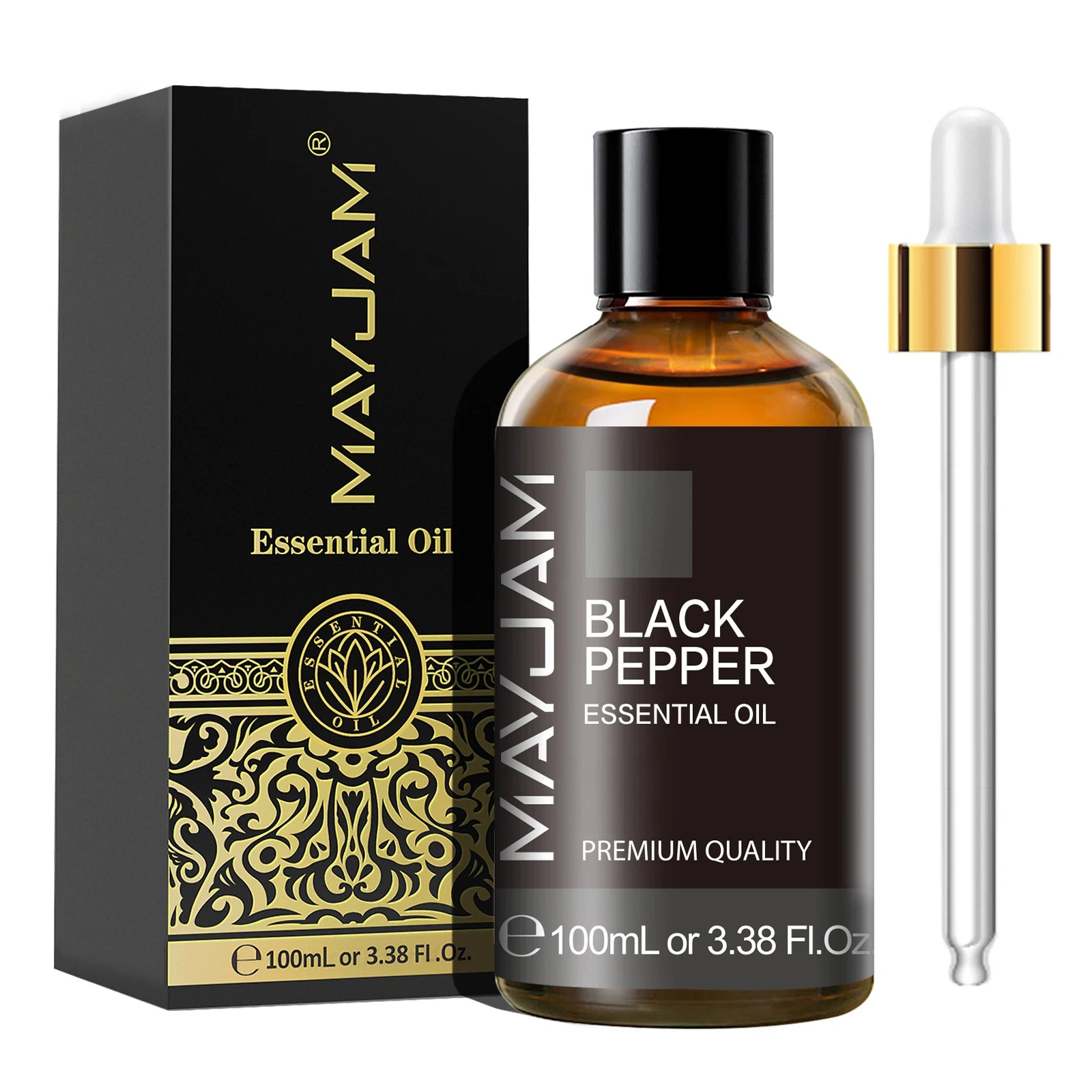 MAYJAM 100ML Essential Oil with Dropper – Sandalwood, Lavender, Eucalyptus, Vanilla