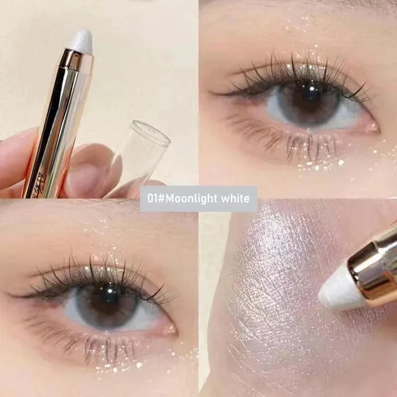 Double-Ended Eyeshadow Stick – Matte & Glitter, Waterproof & High Pigment