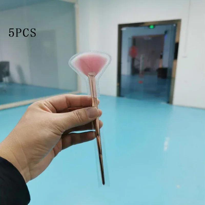 5pcs Soft Fan Brushes – Facial Applicator Tools