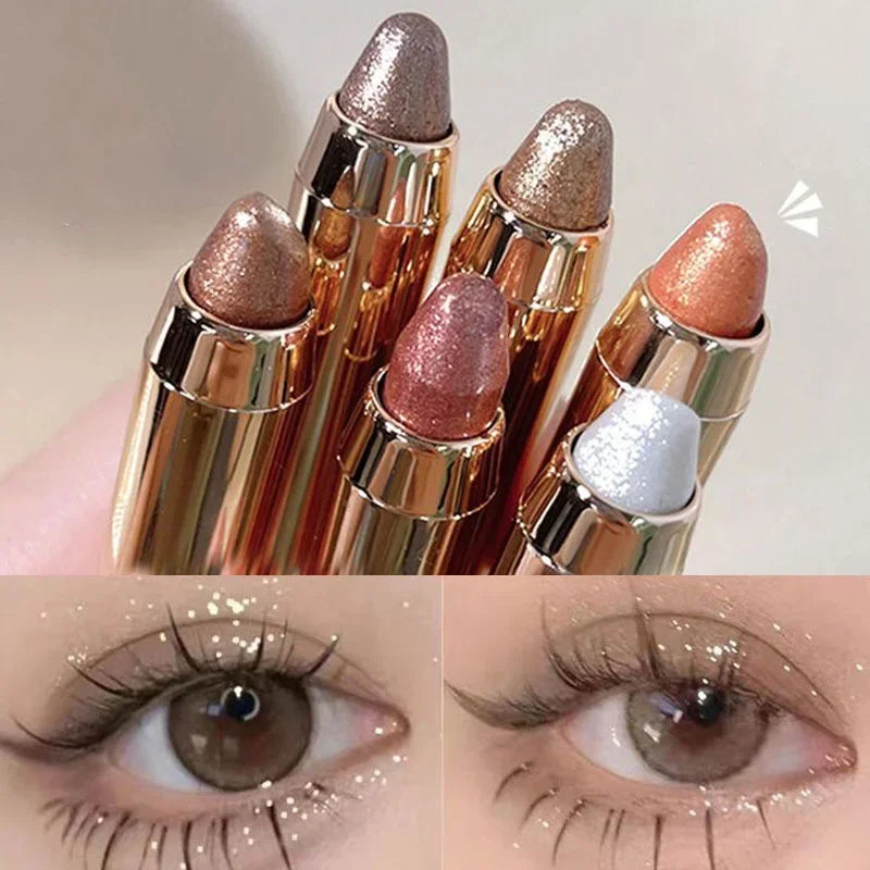 Double-Ended Eyeshadow Stick – Matte & Glitter, Waterproof & High Pigment