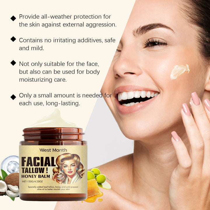 Beef Tallow Face Cream – Moisturizing & Firming
