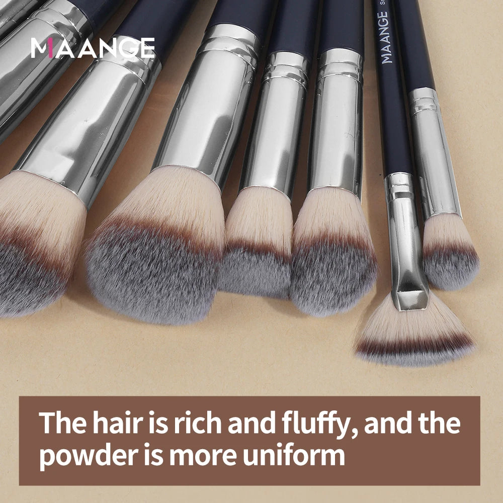 MAANGE 30pcs Professional Makeup Brush Set with Bag