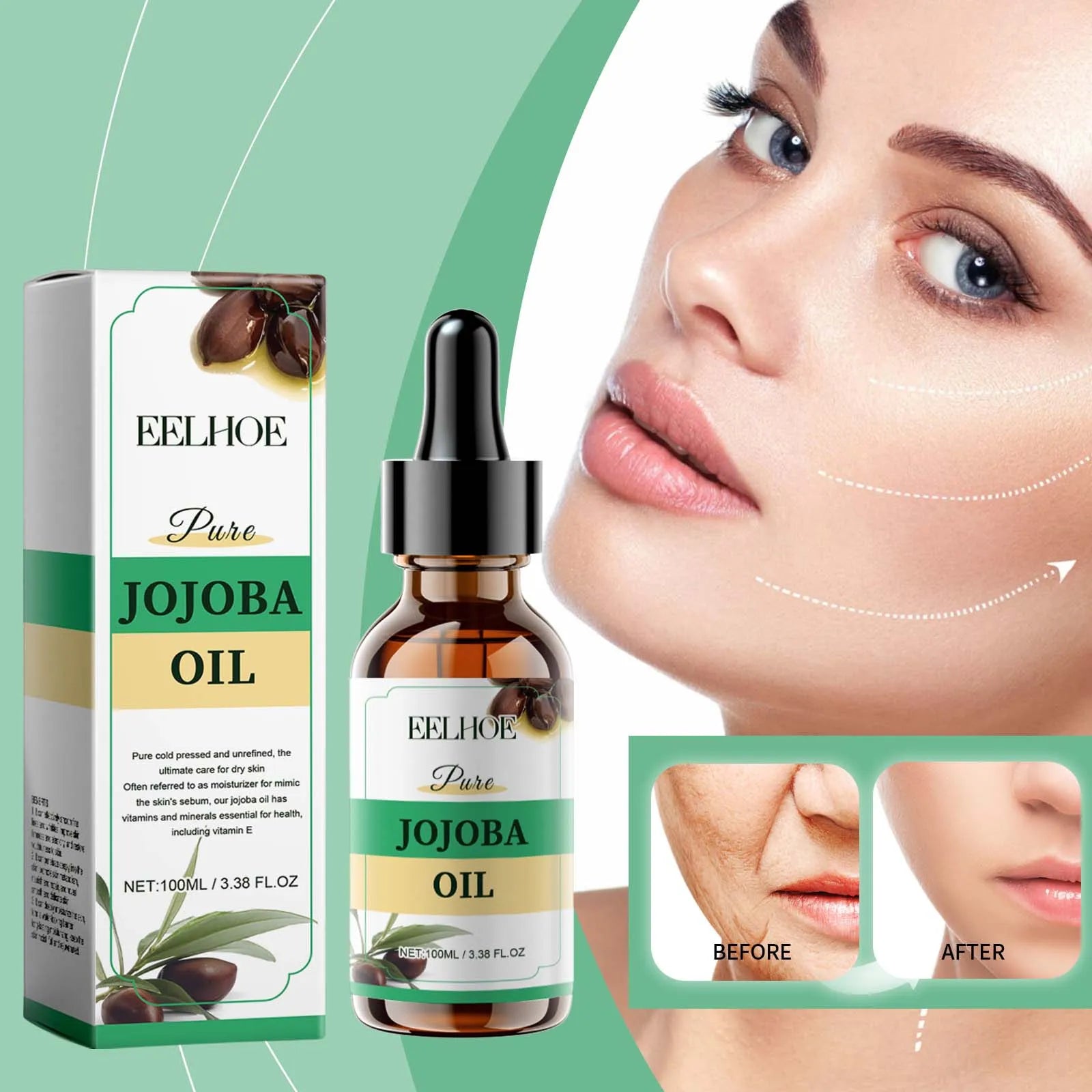 Natural Organic Jojoba Facial Oil – Moisturizing & Anti-Aging