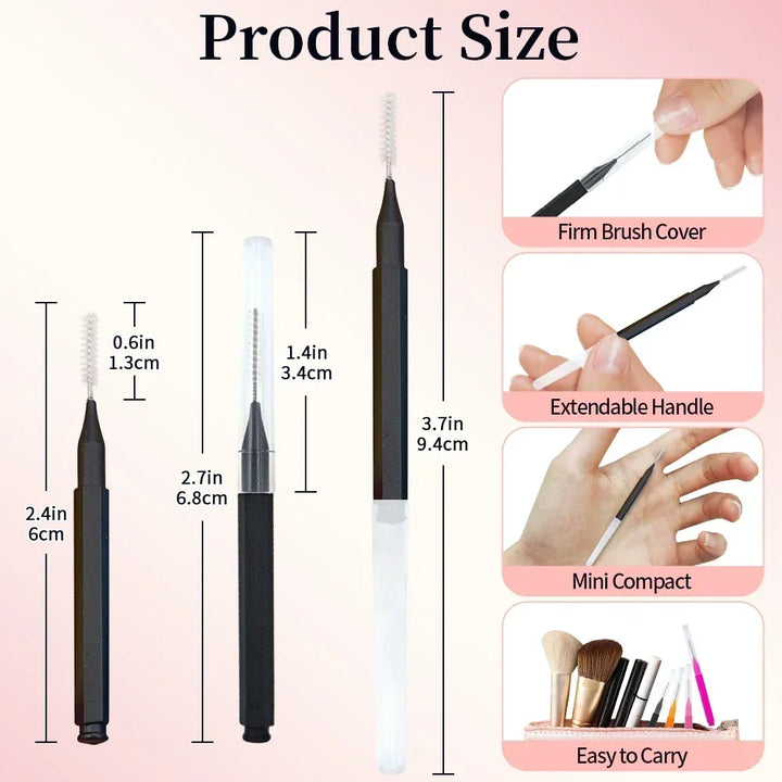 5/10/50pcs Mini Disposable Brow & Lash Brushes
