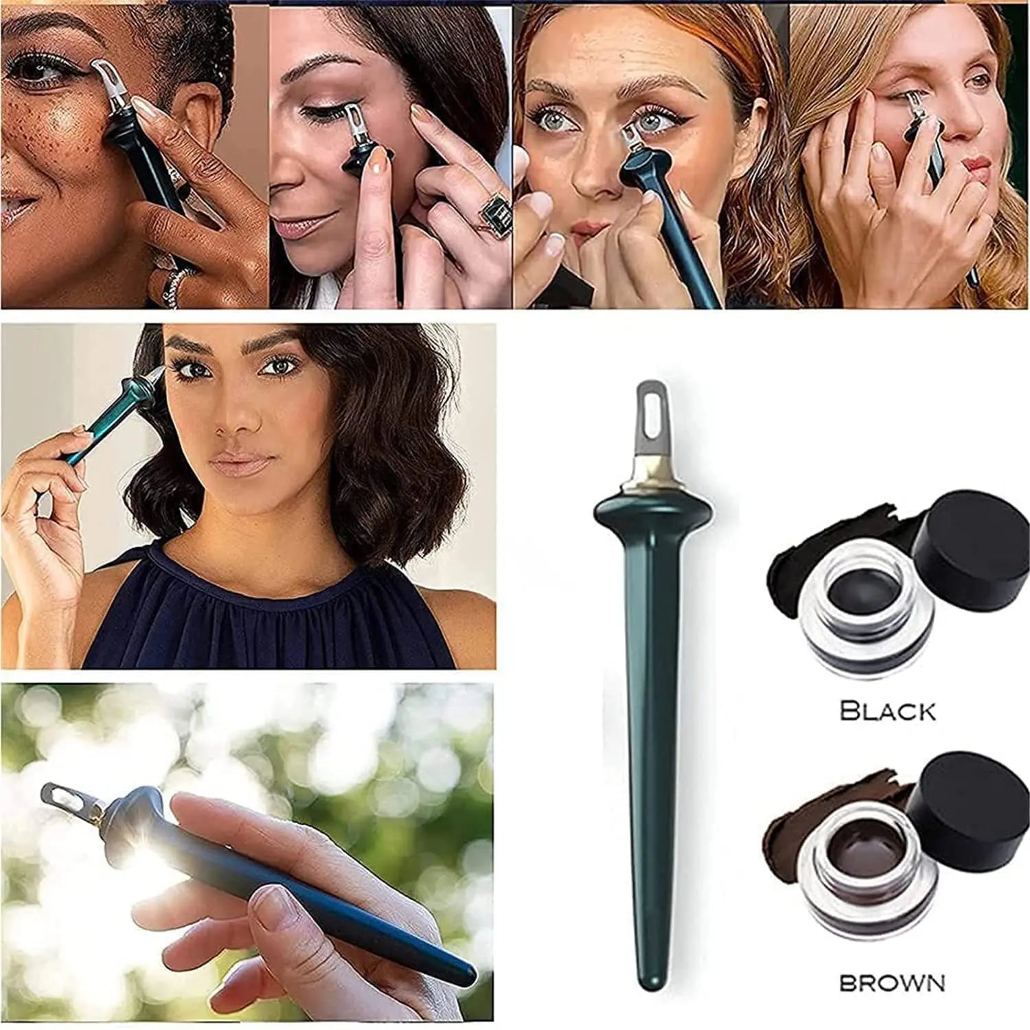 Silicone Eyeliner Brush – Waterproof & Non-Smudge Tool