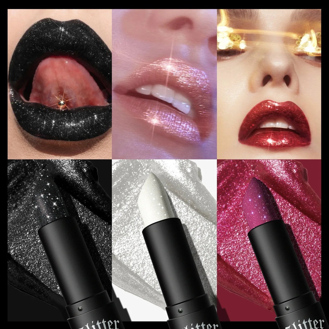 7-Color Glitter Waterproof Metallic Lipstick