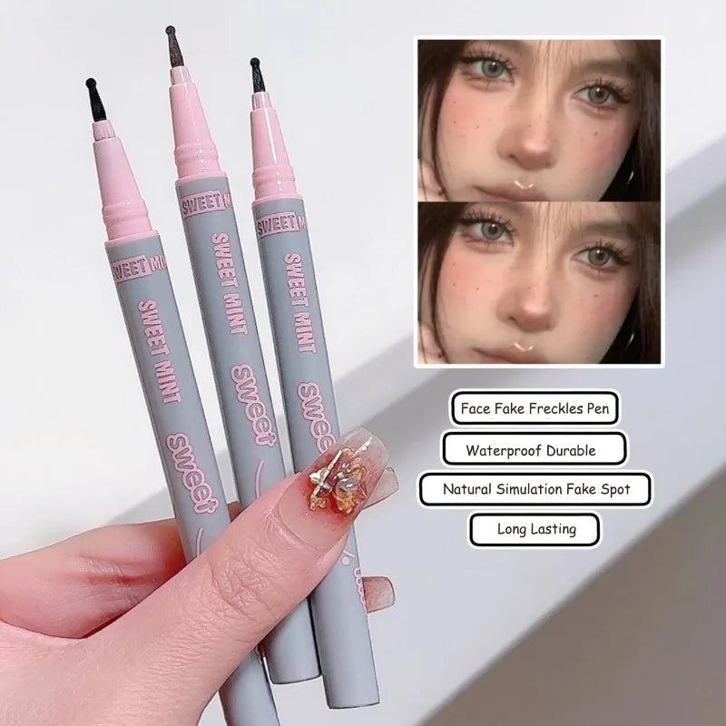 Freckles Pen Waterproof Natural Simulation Fake Spot Moles Cosmetic Tool Durable Dot Spot Pen Embellishment Makeup Face Eyeliner
