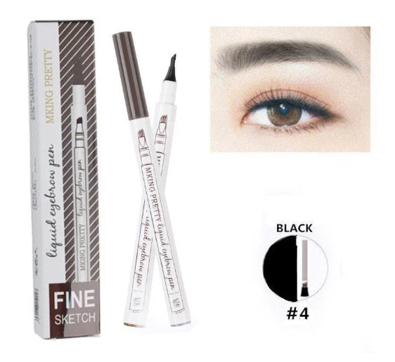 Waterproof Double-Head Micro-Fork Eyebrow Pencil – Long-Lasting Natural Finish