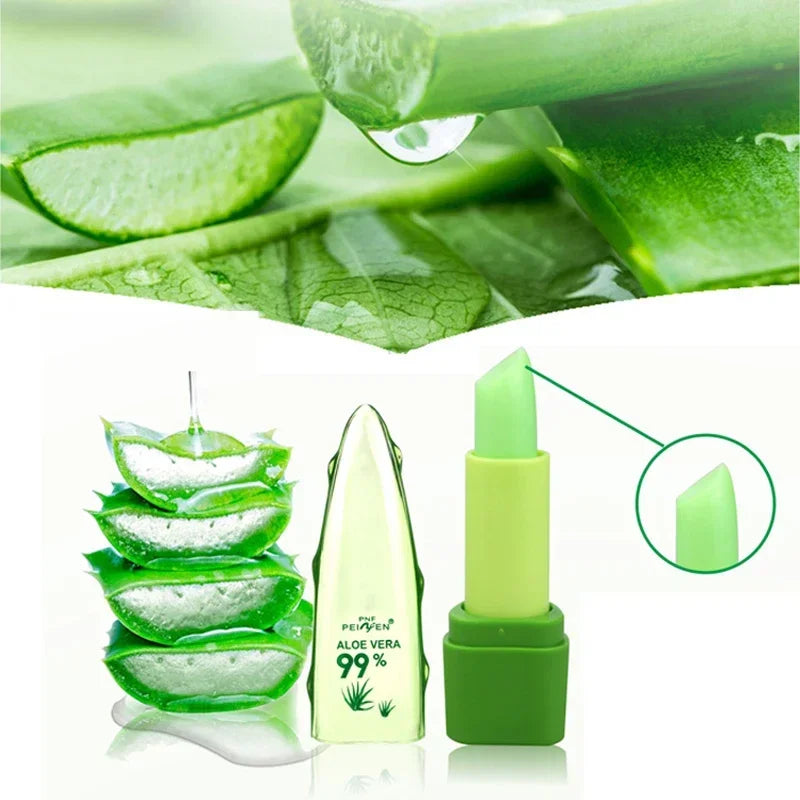 99% Aloe Vera Jelly Lipstick – Temperature-Color Changing & Long-Lasting