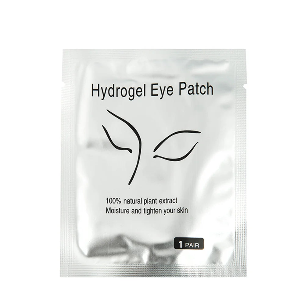 50 Pairs Hydrogel Under-Eye Pads for Eyelash Extensions – Lint-Free Patches