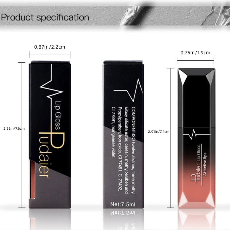 17-Color Matte Liquid Lipstick Set – Long Lasting