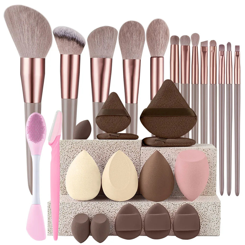 8–29Pcs Professional Makeup Brush Set for Women