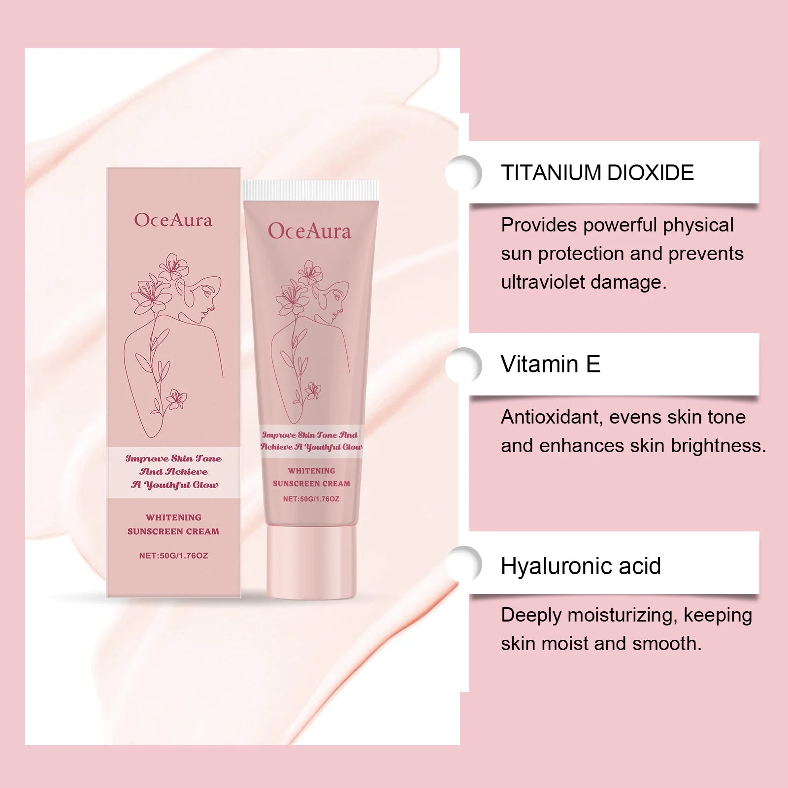 Hyaluronic Acid Sunscreen Cream – Face & Body UV Protection