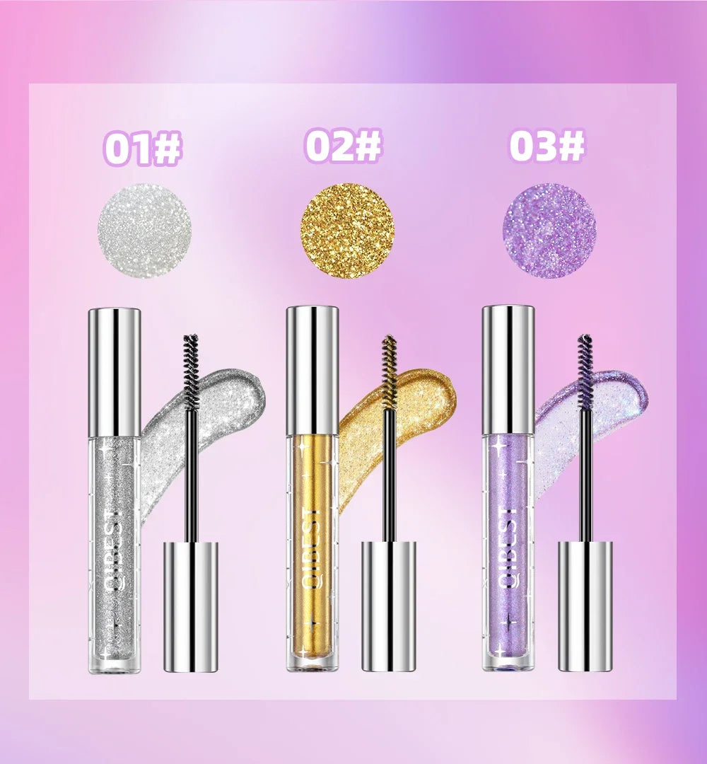 Diamond Purple Glitter Mascara – Shimmer, Curling & Long-Lasting