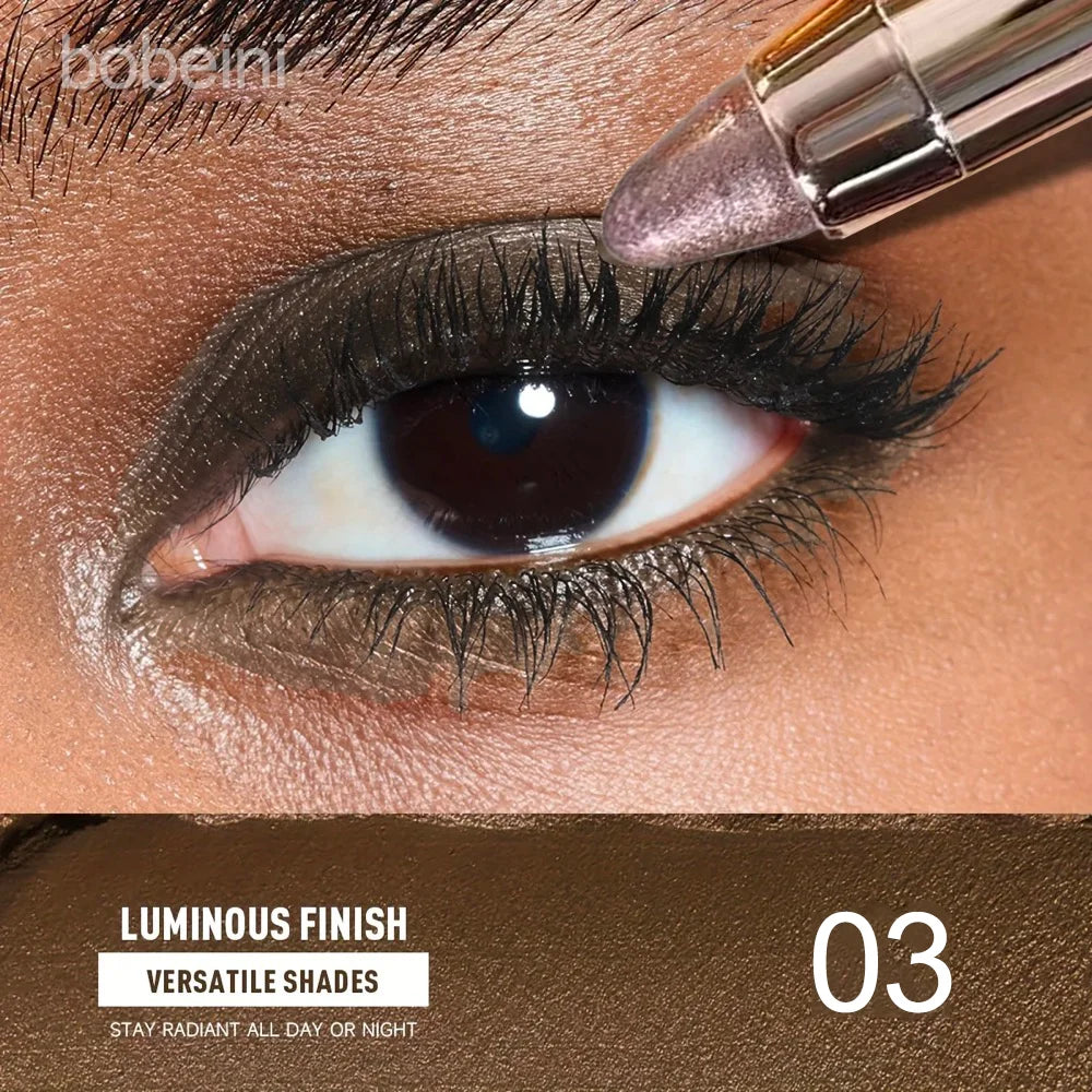 Double-Ended Eyeshadow Stick – Matte & Glitter, Waterproof & High Pigment