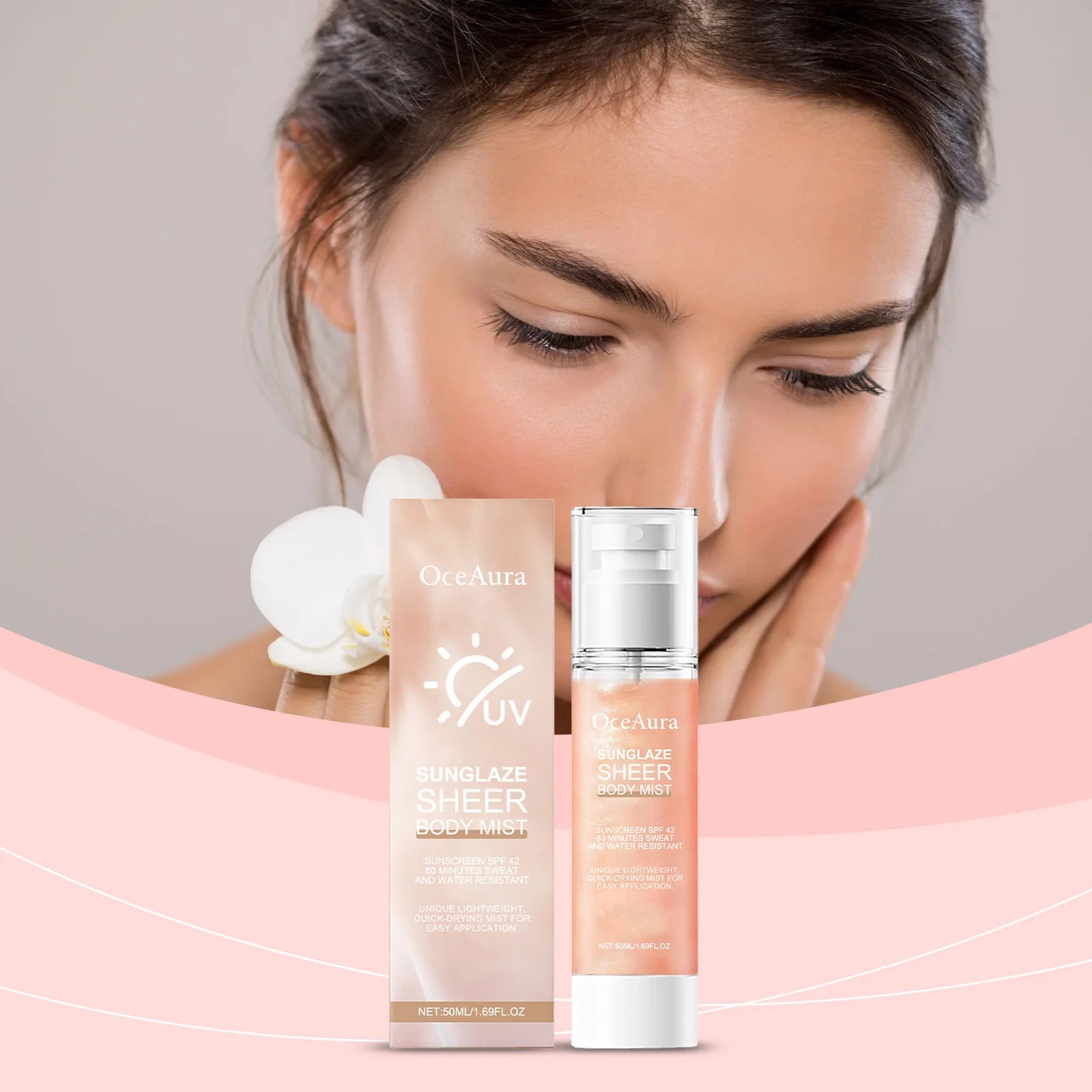 Oceaura Hyaluronic Acid Body Sunscreen Spray – SPF42