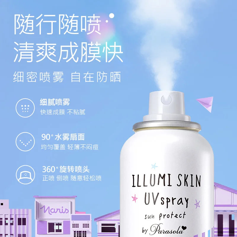 Naris Purple Sunscreen Spray – Brightening UV Protection