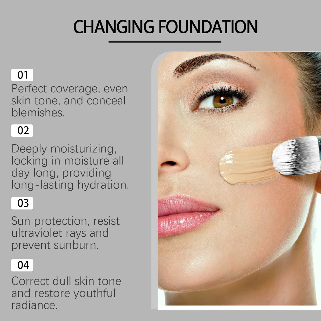 Full Coverage Matte Liquid Foundation – SPF15